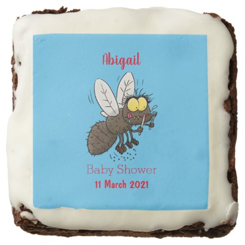 Funny horsefly insect cartoon brownie