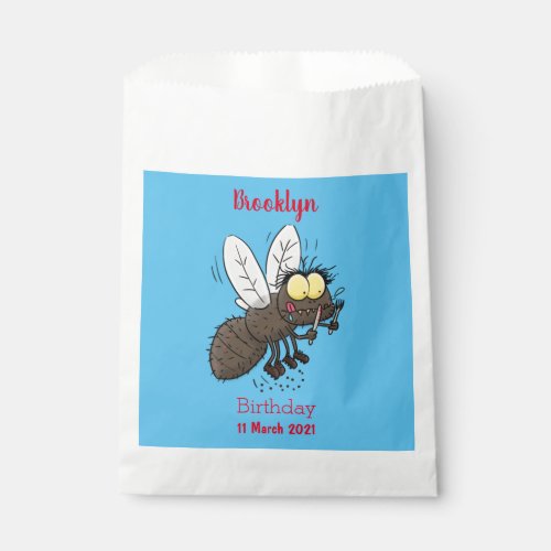 Funny horsefly insect cartoon  favor bag