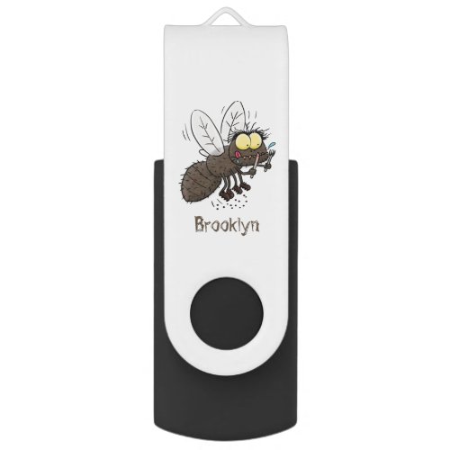 Funny horsefly insect cartoon flash drive