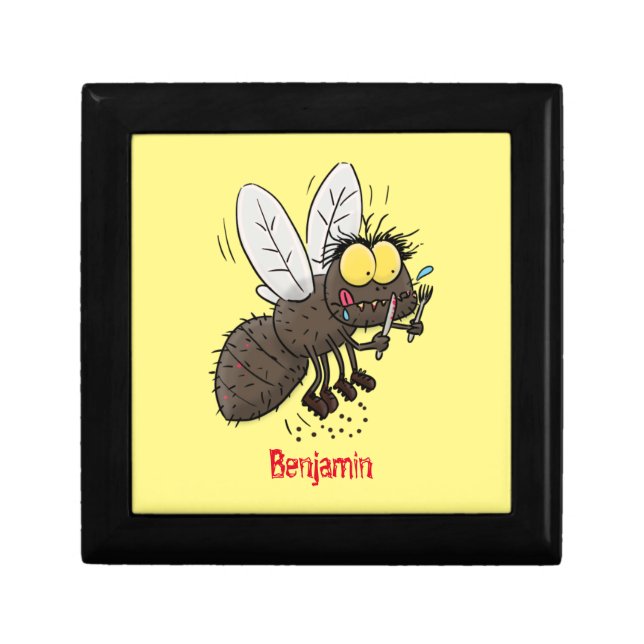 Funny horsefly insect cartoon gift box (Front)