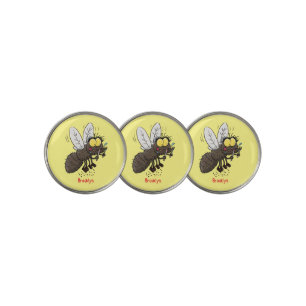 Funny horsefly insect cartoon golf ball marker