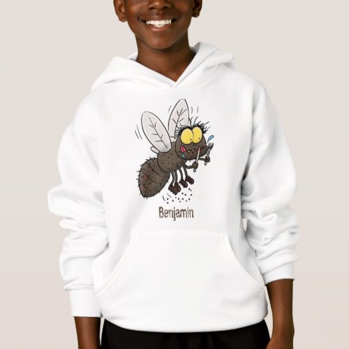 Funny horsefly insect cartoon hoodie