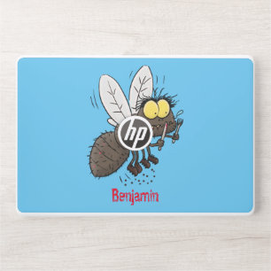 Funny horsefly insect cartoon HP laptop skin