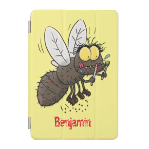 Funny horsefly insect cartoon iPad mini cover