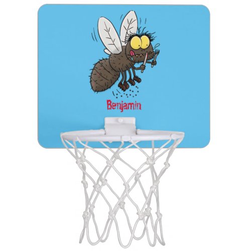 Funny horsefly insect cartoon mini basketball hoop