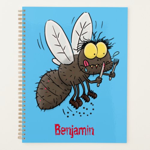Funny horsefly insect cartoon planner