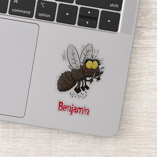 Funny horsefly insect cartoon sticker