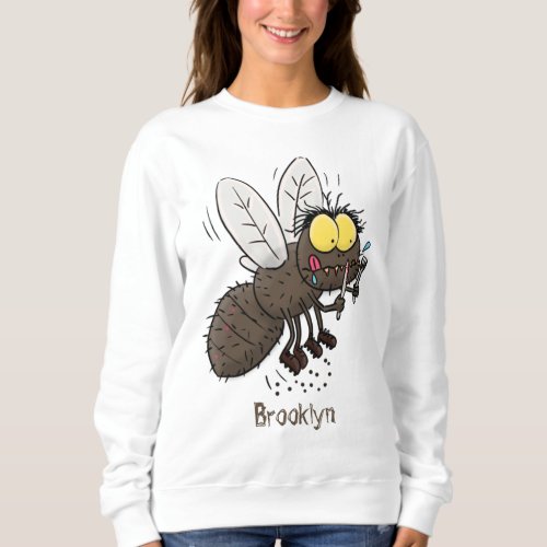 Funny horsefly insect cartoon sweatshirt