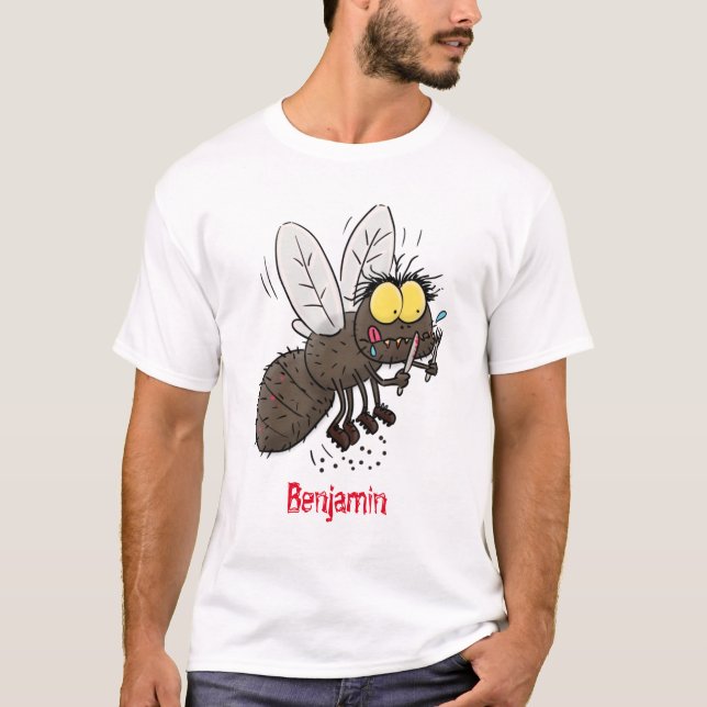 Funny horsefly insect cartoon T-Shirt (Front)