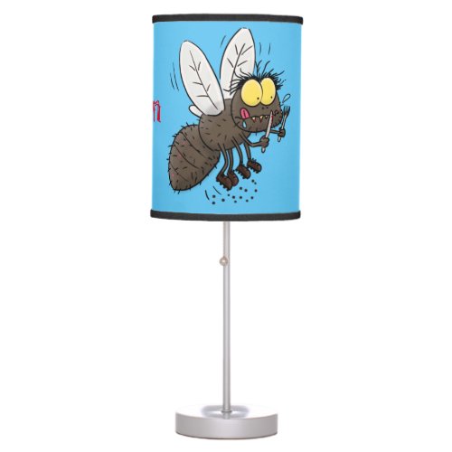 Funny horsefly insect cartoon table lamp