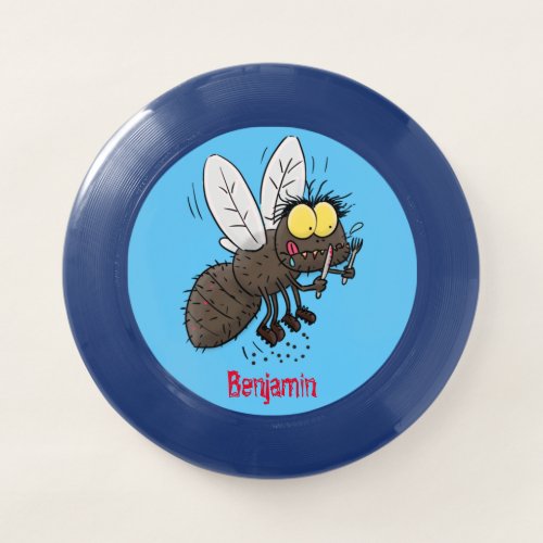 Funny horsefly insect cartoon Wham_O frisbee