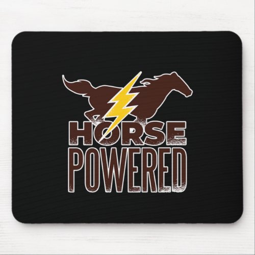 Funny Horseman Horse Powered Horse Racing Gift Mouse Pad