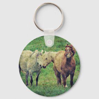 Funny Horses Keychain