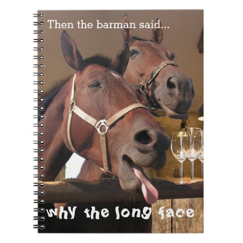 Funny Horses Notebook