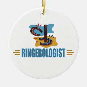 Funny Horseshoes Ceramic Ornament