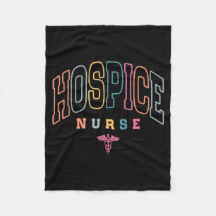 Funny Hospice Nurse Doctor Graduation Medical Nurs Fleece Blanket