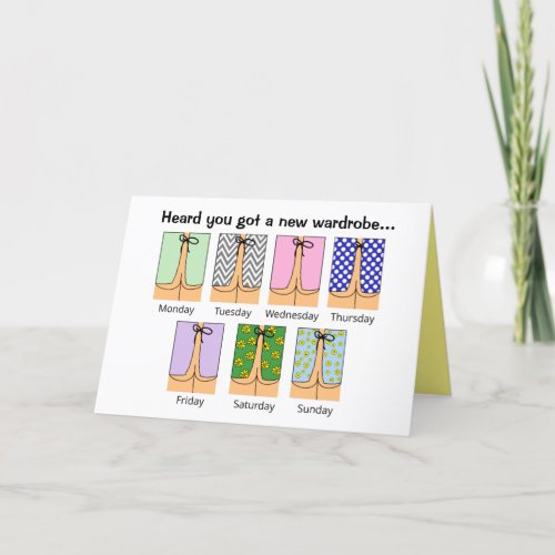 Funny Hospital Gowns Get Well Soon Customizable Card