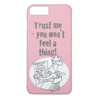Funny Hospital Nurse Reading Newspaper Competition iPhone 8 Plus/7 Plus Case