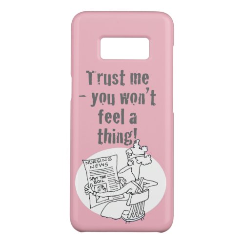 Funny Hospital Nurse Reading Newspaper Competition Case_Mate Samsung Galaxy S8 Case