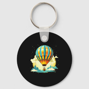 Funny Hot Air Balloon For New Adventures Lovers Keychain