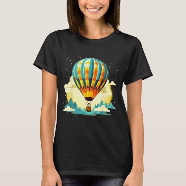 Funny Hot Air Balloon For New Adventures Lovers  T-Shirt (Front)