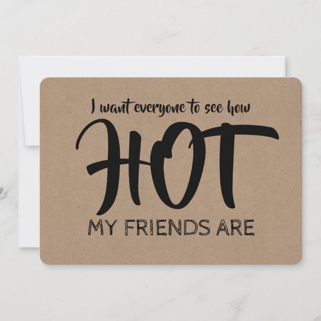 Funny Hot Bridesmaid / Maid of Honor Proposal Invitation (Front)