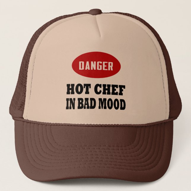 Funny Hot Chef Trucker Hat (Front)