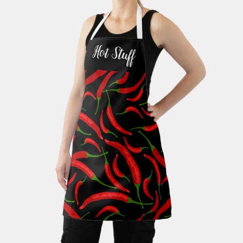 Funny Hot Chili Peppers Kitchen Aprons