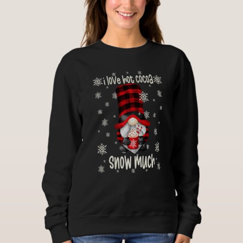 Funny Hot Cocoa Gnome For Winter Holiday With Cute Sweatshirt
