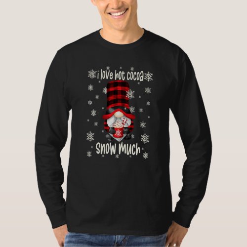 Funny Hot Cocoa Gnome For Winter Holiday With Cute T_Shirt