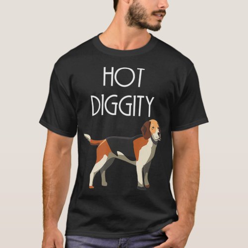 Funny Hot Diggity Dog T   Dog Lover Tee
