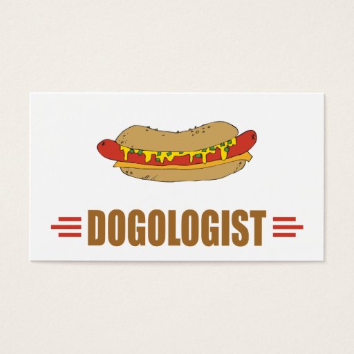 Customizable Funny Hot Dog Business Card Templates