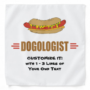 Funny Hot Dog Bandana