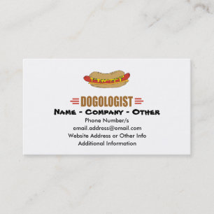 Funny Hot Dog Business Card