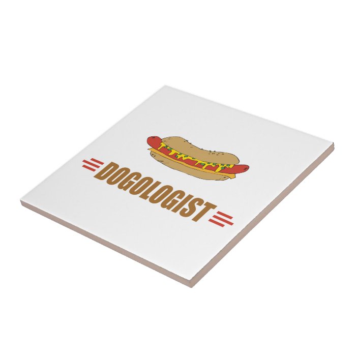 Funny Hot Dog Ceramic Tiles