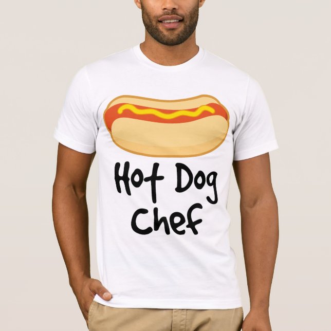 Funny Hot Dog Chef Cooking Gift T-Shirt (Front)