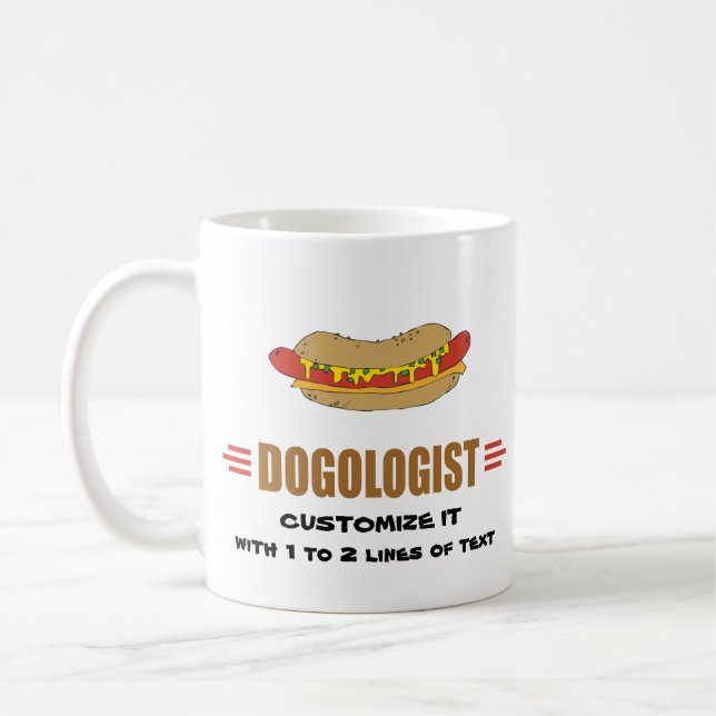 Funny Hot Dog Coffee Mug (Left)