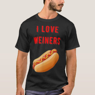 Funny Hot Dog Day Weiner Lover Ketchup Gift T-Shirt