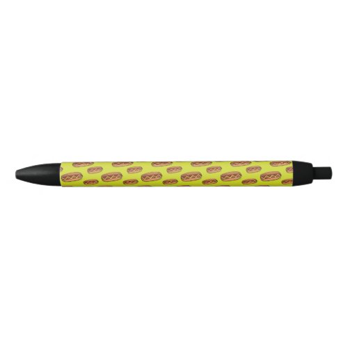 Funny Hot Dog Food Design Black Ink Pen