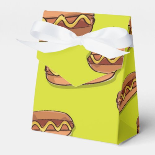 Funny Hot Dog Food Design Favor Boxes