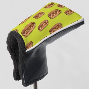 Funny Hot Dog Food Design Golf Head Cover by GroovyFinds at Zazzle