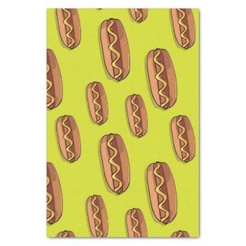 Funny Hot Dog Food Design Tissue Paper by GroovyFinds at Zazzle