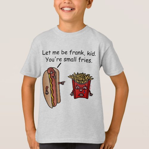 Funny Hot Dog French Fries Food Pun T_Shirt