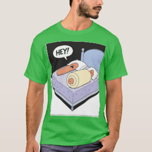Funny Hot Dog Hey Comic Strip Comic Art Oversized T-Shirt
