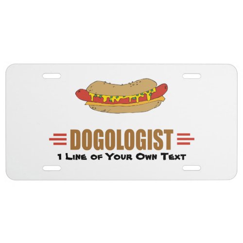 Funny Hot Dog License Plate