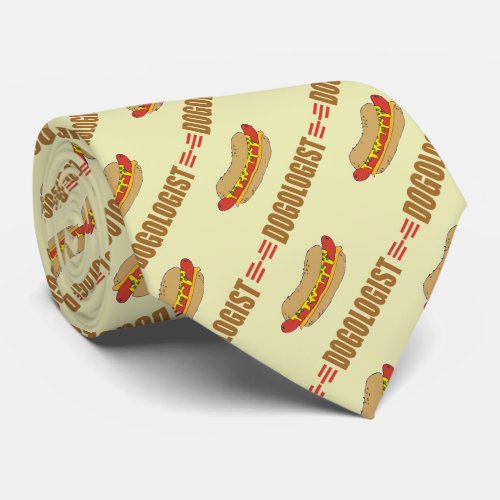 Funny Hot Dog Lover Tie