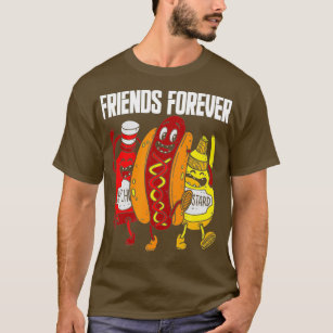 Funny Hot Dog Mustard Ketchup Lover Gift Friends T-Shirt