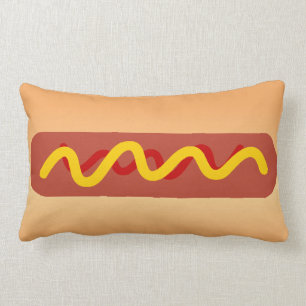 Funny Hot Dog Pillow