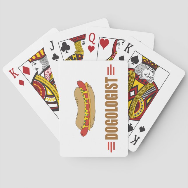 Funny Hot Dog Poker Cards (Back)