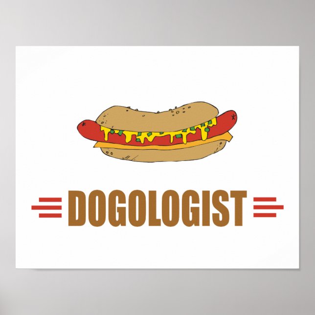 Funny Hot Dog Poster (Front)